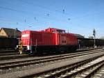 Dieser Rangierlok dient in K�nigs Wusterhausen als Pendler zum Hafen ...
