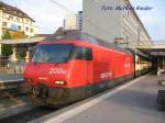 Re 460 048-2 Z�rich Wyland im Bahnhof Luzern vor einem ...