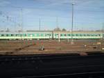Polnische Regionalbahn wartet auf ihren Einsatz nach Zagan.
Cottbus 20.10.2008  ...