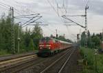 218 499-2 am 22.08.2007 mit einem Schlex Richtung Flensburg in ...