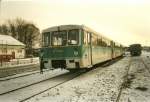 Im Januar 2000 stande die UBB-Ferkeltaxe 771 017 abgestellt auf ...