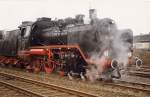 Dampflok 24 009 am 31.12.1996 in Solingen HBF.  ...