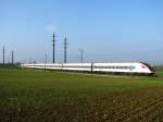 Ein ICN RABDe 500 oberhalb Kreuzlingen.-Bernrain, 25.Oktober 2008  ...