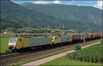 E189 916RT und ES64U2-013 KOMBIVERKEHR bringen einen WINNER zum Brennerpass. ...