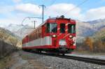Ein Regionalzug bei Obergesteln am 24.10.08 13:16  ...