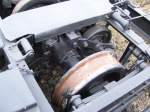 Detailfoto des Drehgestells Reibrolle f�r die Heberleinbremse eines Rf 4 ...