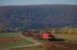 1116 090 der �BB bringt am Nachmittag des 25.10.08 leere ...