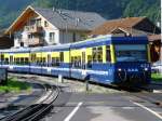 BOB Berner Oberland Bahn BOB - 3 Teiliger Steuerwagen ABt 421 unterwegs in Wilderswil am 16.08.2008