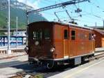 BOB Berner Oberland Bahn BOB - Oldtimer HGe 3/3 24 bei Rangierarbeiten in Interlaken Ost am 16.08.2008