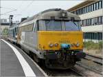 bb-67000--67200--67300--67400 Auch die Streckendiesellok BB 667210 in ihrem sch�nen gelben Kleid war am 22.06.08 im Bahnhof von Metz ausgestellt. (Hans)