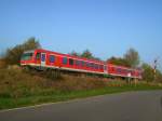 br-628-----928--629 Ein 628 am 25.10.2008 bei der Einfahrt in Pfarrkirchen. 