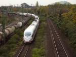 br-406-ice-3 Au�erplanm��iger Besuch einer ICE 3 Doppeleinheit in K�ln-West in Richtung K�ln Hbf. 28.10.08