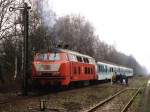 218 136-0 mit RE 10220 Langenberg-Borken auf Bahnhof Deuten am ...