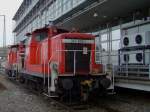 BR 363 Die 363 665 und eine Weitere am 09.12.2007 abgestellt in Regensburg Hbf. 