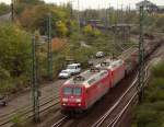 145 029-5 f�hrt mit ...  Markus Kirchmann 30.10.2008