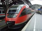 644 028-3 steht als RB24 K�ln Messe/Deutz auf Gleis 1 ...