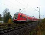 RE 26107, von Leipzig nach Zwickau, hier bei Kotteritz kurz ...