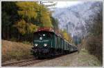 In Hieflau hat am 25.10.2008 1080.01 Sdz R 16749 aus ... In Hieflau hat am 25.10.2008 1080.01 Sdz R 16749 aus ...