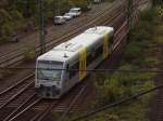 Regio-Shuttle VT 016 von Trans-Regio auf Testfahrt in K�ln-West. 28.10.08 ...