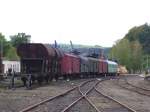 Abgestellte Güter- und Personenwagen im Spurwechselbahnhof Freital Hainsberg am 03.10.08. ... Abgestellte Güter- und Personenwagen im Spurwechselbahnhof Freital Hainsberg am 03.10.08. ...