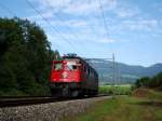 Die Ae 6/6 11420 auf Solofahrt bei Wangen an der ...