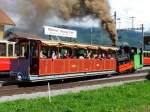 SPB Schynige-Platte-Bahn SPB - Dampfzug im Bahnhof Wilderswil am 16.08.2008