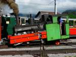 SPB Schynige-Platte-Bahn SPB - Dampflok  H 2/3 5  im Bahnhof Wilderswil am 16.08.2008