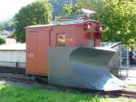 SPB Schynige-Platte-Bahn SPB - Diesntfahrzeug  X 103 im Bahnhof Wilderswil am 16.08.2008