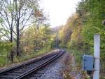 Die Zufahrtsweiche zum G�terbahnhof K�ttewitz liegt zwischen dem Bahnhof Dohna ...