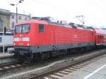 112 120-1 mit einem Regionalexpress (RE1) nach Frankfurt/Oder im Hbf ...