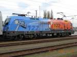 1x16-werbeloks Der Mozart-Nachfolger 'Schnell wie die Feuerwehr' war am 1.11.2008 mit dem R 2212 nach Satov unterwegs. Das Foto wurde im Bahnhof Stockerau w�hrend eines zweimin�tigen Aufenthaltes aufgenommen.