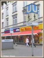 Frankfurt am Main U-Bahn-Station Bornheim Mitte: Das zweite Wort des ...