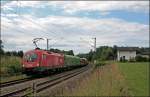 br-1016 Drei Minuten nach der 182 folgt 1016 030 mit einem G�terzug aus Richtung Salzburg komment in Richtung Rbf M�nchen Nord. (09.07.2008)
