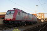 CrossRail 185 592-3 von Crossrail steht schon seit einigen Tagen abgeb�gelt im RB Muttenz 