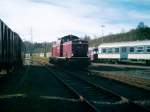 V 10 V100-1041 der NESA, mit Ihr konnten beim beim Jubil�um 35 Jahre EFZ am 1.11.08 und 2.11.08 F�hrerstandsmitfahrten im Bahnfhofsbereich Rottweil gemacht werden - BILD 2