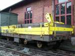 Schmalspur SKL Beiwagen am 03.10.08 neben dem Lokschuppen in Freital ...