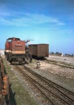 Harzer Schmalspurbahnen Harzkamel 1992 auf dem Brocken, dig. Dia