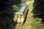 IERLAND sep 2008 Cloughjordan TREINSTEL 2717+2718 op weg naar Balybrofhy ...