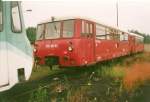 Die rote Ferkeltaxe 772 116 stande im Juli 1999 in ...