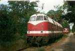 Die 228 550 vom ehmaligen Regierungszug stande im August 1998 ...