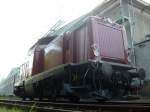 Die V 100 2335 im Bahnpark Augsburg nach erfolgreicher Fahrt ...