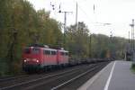 140 771-7 + 140 xxx-x mit Stahlrbammenzug in K�ln S�d ...