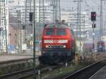 Br 218 213-7 steht am 2.11.2008 in N�rnberg Hbf  ...