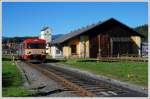 graz-koflacher-bahn-und-busbetrieb-gmbh-gkb VT 70 03 als R 8590 am 5.10.2008 von Wies-Eibiswald nach Graz bei der Ausfahrt aus Wies.
