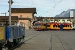 TPC Transports Publics du Chablais Bei der BVB sind nicht nur die Triebwagen sondern auch die G�terwagen bunt.
(6.November 2008)