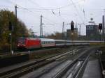 BR 101 mit Zugen BR 101 118-8 mit EC 103 von Hamburg nach Chur erreicht Bochum Hbf.(07.11.2008) 