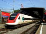 icn Ein ICN am 29.08.2008 bei der Ausfahrt aus Z�rich Hbf. 