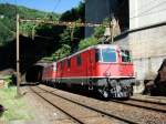 Gotthard-Sudrampe Re 10/10 mit GZ , Biaschina-Schlucht am 25.07.2008