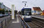 Berlin, 18.10.2008, MetroTram M4 nach Hohensch�nhausen, Zingster Stra�e an der ...