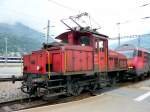 ee-3-3 SBB - Ee 3/3 16375 bei Rangierarbeiten im Bahnhof von Brig am 01.09.2008